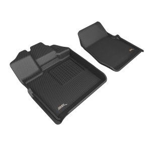 Ford F-150 Floor Mats - Front - 3D MAXpider - Kagu - Black - `15-`26 Ford F-150 Floor Mats - Front - 3D MAXpider - Kagu - Black - `15-`26